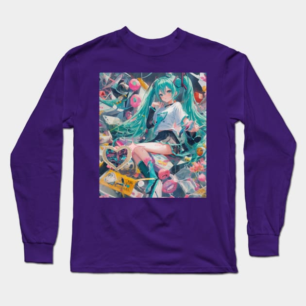 Hatsune Miku Long Sleeve T-Shirt by Prossori